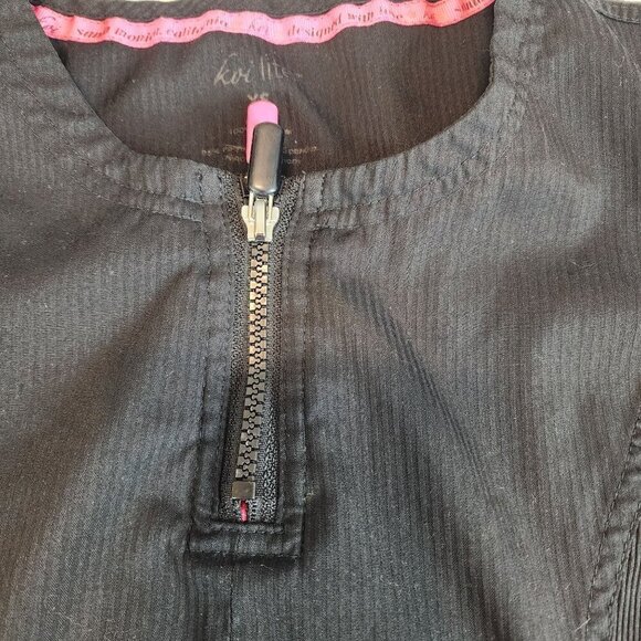 Koi Lite scrub top XS black pink uniform - Picture 11 of 12